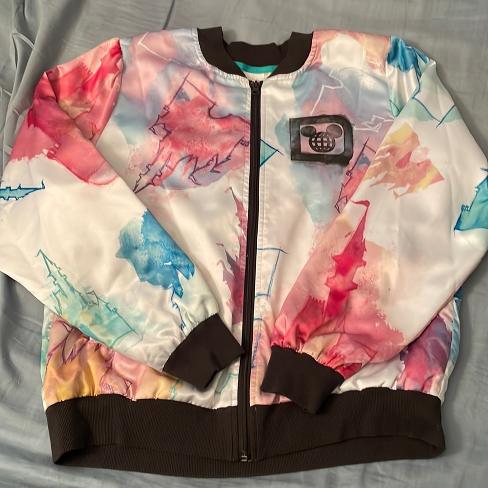 Disney World Multi Color Zip-Up Jacket - No Hood